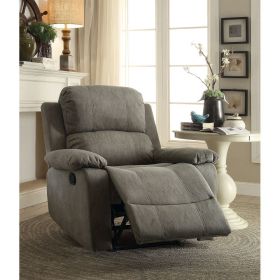 Bina Recliner (Motion) in Gray Polished MicrofiberXH