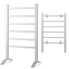 Electric Heated Towel Rack for Bathroom, Wall Mounted Towel Warmer, 6 Stainless Steel Bars Drying Rack