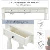 TREXM Console Table 63" Long Console Table with Drawers and Shelf for Entryway, Hallway, Living Room (Antique White, OLD SKU: WF193795AAK)