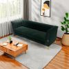 FX-P82-GR(sofa)-82.67'' W Velvet Sofa, Mid-Century Sofa Furniture Chesterfield Couch for Living Room (Sofa, Green)