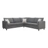 [VIDEO provided] [New] 91*91" Modern Upholstered Living Room Sectional Sofa, L Shape Furniture Couch with 3 Pillows