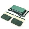 Outdoor 2-in-1 Garden Stool and Kneeler;  Garden Bench with Tool Bags;  Kneeling Pad;  Gift for Parent;  Portable;  Green