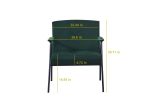 Cloth leisure; black metal frame recliner; for living room and bedroom; green