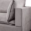 Madison 120.5" Light Gray Fabric Sofa Couch