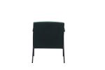 Cloth leisure; black metal frame recliner; for living room and bedroom; green