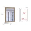 Vanguard Bathroom Mirror; Frame; Looking Glass -Light Pine