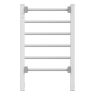 Electric Heated Towel Rack for Bathroom, Wall Mounted Towel Warmer, 6 Stainless Steel Bars Drying Rack