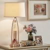 Beautiful Water Dancing Table Lamp 1pc Modern Design Home Decor Copper Finish Luxurious Sparkling Decorative Night lamp Bedroom Lamp Living Room