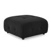 Modular Sectional Sofa, Button Tufted Designed and DIY Combination,L Shaped Couch with Reversible Ottoman, Black Velvet