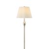 Beige and Brushed Nickel 3-Piece Lamp Set