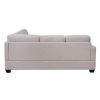 Ustyle Modern Large Upholstered U-Shape Sectional Sofa, Extra Wide Chaise Lounge Couch, Beige