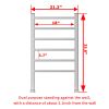 Electric Heated Towel Rack for Bathroom, Wall Mounted Towel Warmer, 6 Stainless Steel Bars Drying Rack