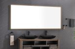 (ONLY FOR PICKUP) 84x 36Inch LED Mirror Bathroom Vanity Mirror with Back Light;  Wall Mount Anti-Fog Memory Large Adjustable Vanity Mirror