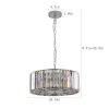 Modern Crystal Chandelier for Living-Room Round Cristal Lamp Luxury Home Decor Light Fixture