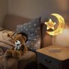 Table Lamp for Ramadan Decorations, LED Star Moon Shape Desk Lamp